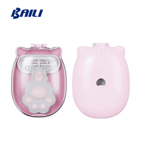 Baili Dao Cạo Râu Ba Lưỡi <span class=keywords><strong>Mach</strong></span> 3 Du Lịch Tiện Dụng Thời Trang Chân Mèo Cho Nữ - Product Image 6