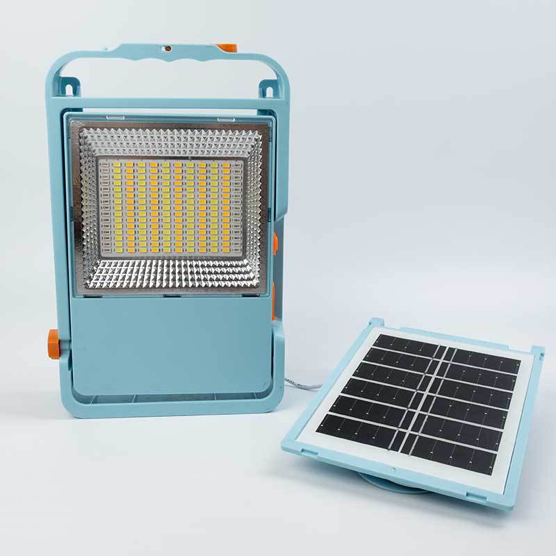Rechargeable LED Floodlight Power Bank flashlight IP66 USB charging Outdoor camping fishing emergency solar handheld light
