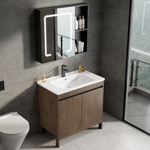 Ingrosso di Fabbrica Mobili <span class=keywords><strong>da</strong></span> Bagno a Terra Moderni con <span class=keywords><strong>Lavabo</strong></span> e Armadietto Impermeabile a Prezzo Conveniente - Product Image 1