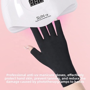 Gants de protection pour les ongles <span class=keywords><strong>anti</strong></span>-UV et <span class=keywords><strong>anti</strong></span>-<span class=keywords><strong>bronzage</strong></span> à séchage rapide, demi-doigts, pour les soins des ongles - Product Image 6