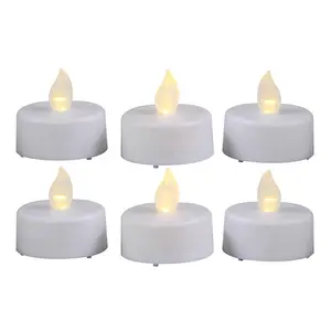 Set Of 2 Flickering 3d Effect Led Tea Light Candles For The Wedding Decoration