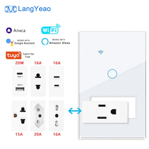 Interruptor Inteligente WiFi LangYeao con Enchufe USB Tipo-C, Compatible con Tuya, Alexa y Google Home, Temporizador, Programación, Uso Compartido Familiar - Product Image 1
