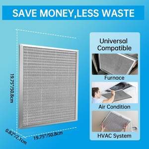 Filtro de malla de aluminio MERV-8 reutilizable y lavable para sistemas de aire acondicionado central - Product Image 3