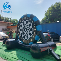 Jeu de fléchettes de football gonflable extérieur commercial pour jeu adulte jeu de fléchettes de football gonflable pour les jeux d'équipe de sport et le plaisir en famille