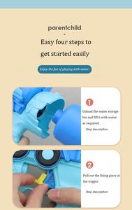 2023 Großhandel 63cm Kunststoff ausziehbare Wassers prüh wasser pistole Spielzeug verkaufen sich gut im Sommer Outdoor-Spielzeug für Kinder und Erwachsene. - Product Image 4