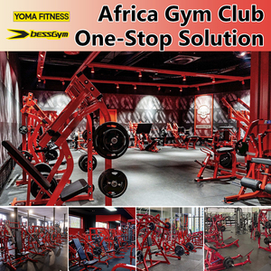 Solution de projet tout-en-un pour club de sport en Afrique 80-700 ㎡   Ensemble clé en main de machines d'entraînement à la musculation libre pour équipement de fitness commercial - Product Image 1