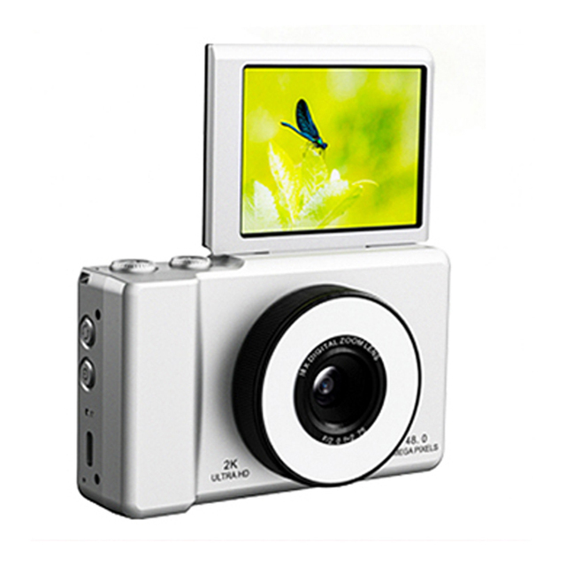 2026 Cheap Digital Camera with Flip Screen 5M CMOS Sensor 2.8-inch High-definition Screen 4K Video 16x Digital Zoom