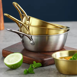 Bol à Riz Coréen en Acier Inoxydable 304 avec Poignée Gris Ustensiles de Cuisine pour Restaurant et Camping - Product Image 2