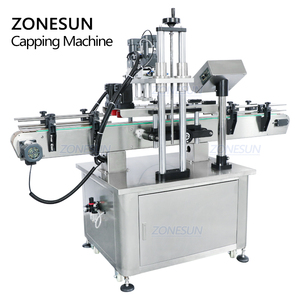 ZONESUN bureau électrique en plastique verre cristal eau parfum shampooing cosmétique vernis à ongles bouteille automatique capsulage Machine - Product Image 5