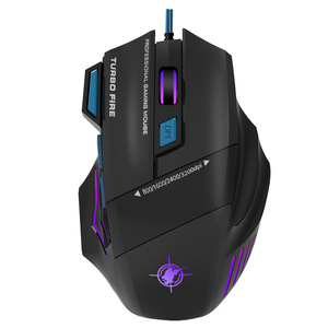 <span class=keywords><strong>Souris</strong></span> de jeu filaire Keywin X7 7D - Design ergonomique, rétroéclairage RVB, 7 boutons programmables, interface USB, compatible avec <span class=keywords><strong>les</strong></span> droitiers et <span class=keywords><strong>les</strong></span> gauchers, pour <span class=keywords><strong>les</strong></span> joueurs et le bureau - Product Image 3