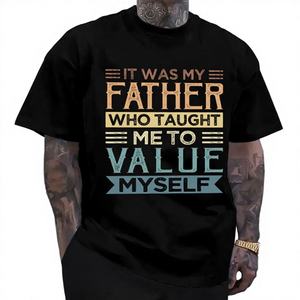 T-shirt unisexe drôle 100% coton, vêtement basique tendance pour papa, poids 200 grammes, cadeau, tenue, fabriqué pour le modèle - Product Image 1