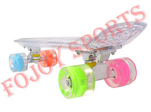 22 "Mini Cruiser trasparente <span class=keywords><strong>Skateboard</strong></span> con Led ruote leggere - Product Image 3