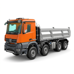 Camión Volquete Hidráulico RC K3367 a Escala 1:14, 8WD, Control Remoto 2.4G, Vehículo de Ingeniería de Construcción de Simulación Metálica RTR - Product Image 1