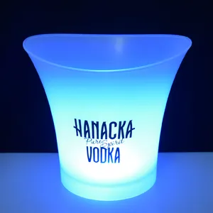 Rechargeable Led Ice Bucket 5 Liter illuminated Party Cooler