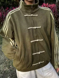 Nuovi Prodotti 2025: Giacca da <span class=keywords><strong>Uomo</strong></span> Stile High Street con Collo Alto, Fondo Piatto e Tasche Grandi, Modello Largo di Tendenza per Primavera Autunno - Product Image 6