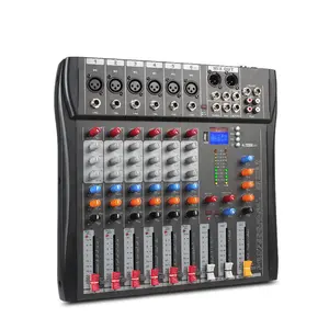 CT6 Professional Hot Sale Eingebaute 99 Arten von DSP-Effekten 6 Kanäle Digital Sound Mixing Console USB-Audio-Mixer