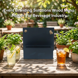 Soluciones de Marca para Eventos, Porta Menús de Madera Resistente al Desgaste, Soporte para Carteles de Mesa para la Industria de Bebidas - Product Image 5