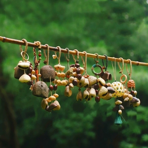 Wholesale Handmade Natural Seed Pod Sound Healing Chime, Fruit Shell <b>Car</b> Hanging <b>Ornament</b> For Yoga Meditation Gift - Product Image 2