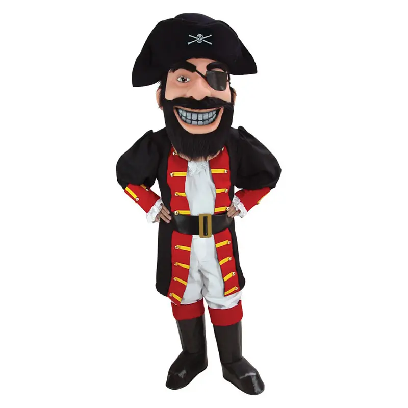 Vestito gonfiabile del fumetto personalizzato effetto camminata mascotte costume bambola pirata design mascotte personalizzato
