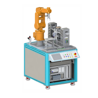 Línea de Entrenamiento Integrada para Manufactura Inteligente LG-DMT05 con Ensamblaje Robótico, Tapado y Almacenamiento Inteligente