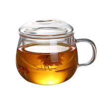 Taza de Té Individual Resistente al Calor, de Vidrio Borosilicato, para Estufa Eléctrica de Cerámica