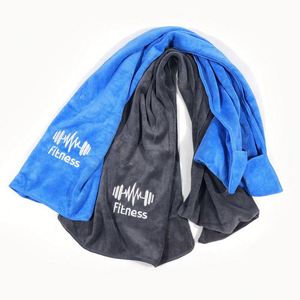 Serviette de sport en microfibre à séchage rapide personnalisée, équipement de fitness multifonctionnel avec motif sportif, absorbant la transpiration - Product Image 1