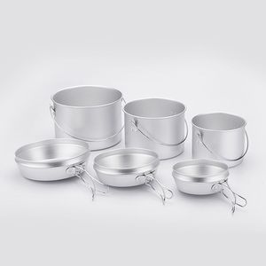 Juego de Utensilios de Cocina de Aluminio para Exteriores, 6 Piezas, Olla Plegable Portátil de 4L para Acampar - Product Image 3