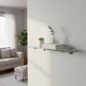 Pannello ripiano in vetro trasparente 35.4 ripiani da parete e da esposizione "x 11.8" - Product Image 3