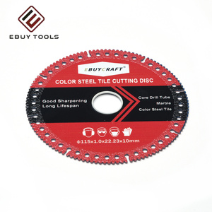 <span class=keywords><strong>Lame</strong></span> de coupe composite multifonctionnelle brasée pour la découpe à sec de carreaux de céramique, dalles de roche, tuiles en acier coloré et marbre - Product Image 1