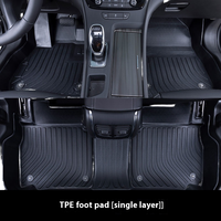 RongFang LingFang Custom Fit Double Optimus pour Highlander Spécial pour Toyota pour Rav4 Tapis de voiture en matériau TPE