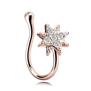 Melhor preço nariz anel argola sem pendurar esperança piercing jóias - Product Image 5