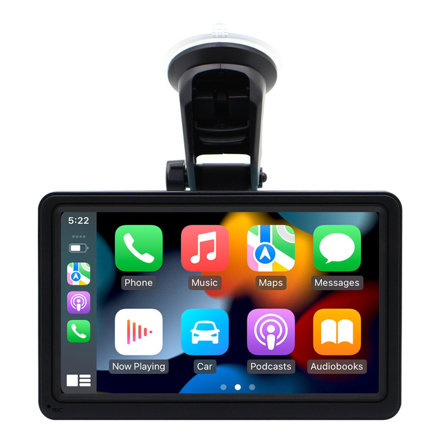 New 7 Inch Portable MP5 Car for DVD Player with Android Auto Wireless Carplay USB Connection Dashboard Placement for Cars