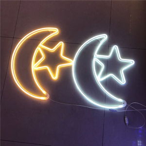 Letrero Luminoso LED de Neón Flexible con Diseño Circular de Estrella de <span class=keywords><strong>Cinco</strong></span> Puntas, Diseño de Doble Color, Varias Especificaciones - Product Image 4