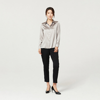 Camisa de seda de alta calidad para mujer, blusa de lujo de seda Natural de morera, ropa de moda para mujer