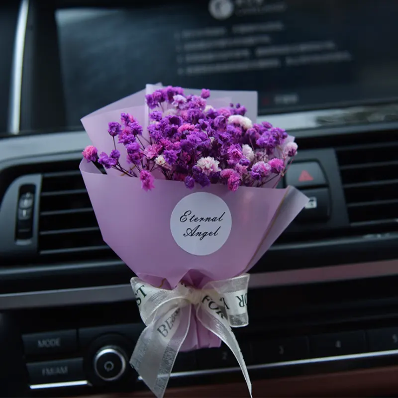 Araba havalandırma hava spreyi kuru çiçek aromaterapi araba tutucu klip uçucu yağ difüzör araba hava spreyi