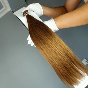 ผมต่อแบบ I-Tip คุณภาพพรีเมียม สีบลอนด์ แท้ 100% สำหรับร้านเสริมสวย ขายส่ง - Product Image 4