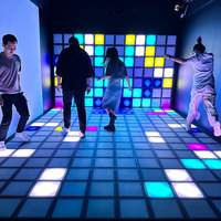 Piste de danse LED interactive active 30X30cm Jeu de terrain de jeu intérieur Jeu «The Floor Is Lava» adapté aux enfants