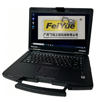 Ordinateur portable robuste Toughbook CF-54 I5-6300 8 Go de RAM avec Windows 10 et logiciels d'installation pour outils de diagnostic, idéal pour camions et pièces d'excavatrices