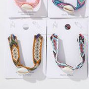 Handmade Craftsmanship Braided <b>Shell</b> Beaded <b>Bracelet</b> PULSERA Fashion Accessory - Product Image 3