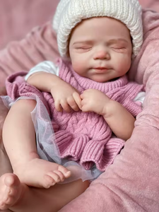 MLF 18 pulgadas Pascale Premium Platinum <span class=keywords><strong>silicona</strong></span> <span class=keywords><strong>Reborn</strong></span> Baby Doll lindo recién nacido moda suave juguete Unisex venas visibles <span class=keywords><strong>cuerpo</strong></span> <span class=keywords><strong>completo</strong></span> - Product Image 4