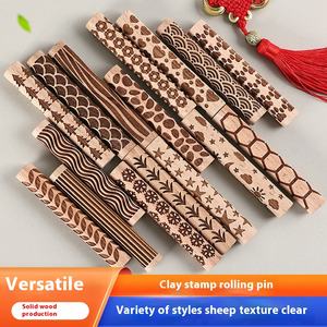Ensemble <span class=keywords><strong>de</strong></span> rouleaux <span class=keywords><strong>de</strong></span> Texture d'argile en bois poterie céramique potiers <span class=keywords><strong>outils</strong></span> <span class=keywords><strong>de</strong></span> rouleau <span class=keywords><strong>de</strong></span> timbre rouleaux à pâtisserie texturés Kit <span class=keywords><strong>de</strong></span> rouleaux <span class=keywords><strong>de</strong></span> modèle <span class=keywords><strong>de</strong></span> modélisation - Product Image 5