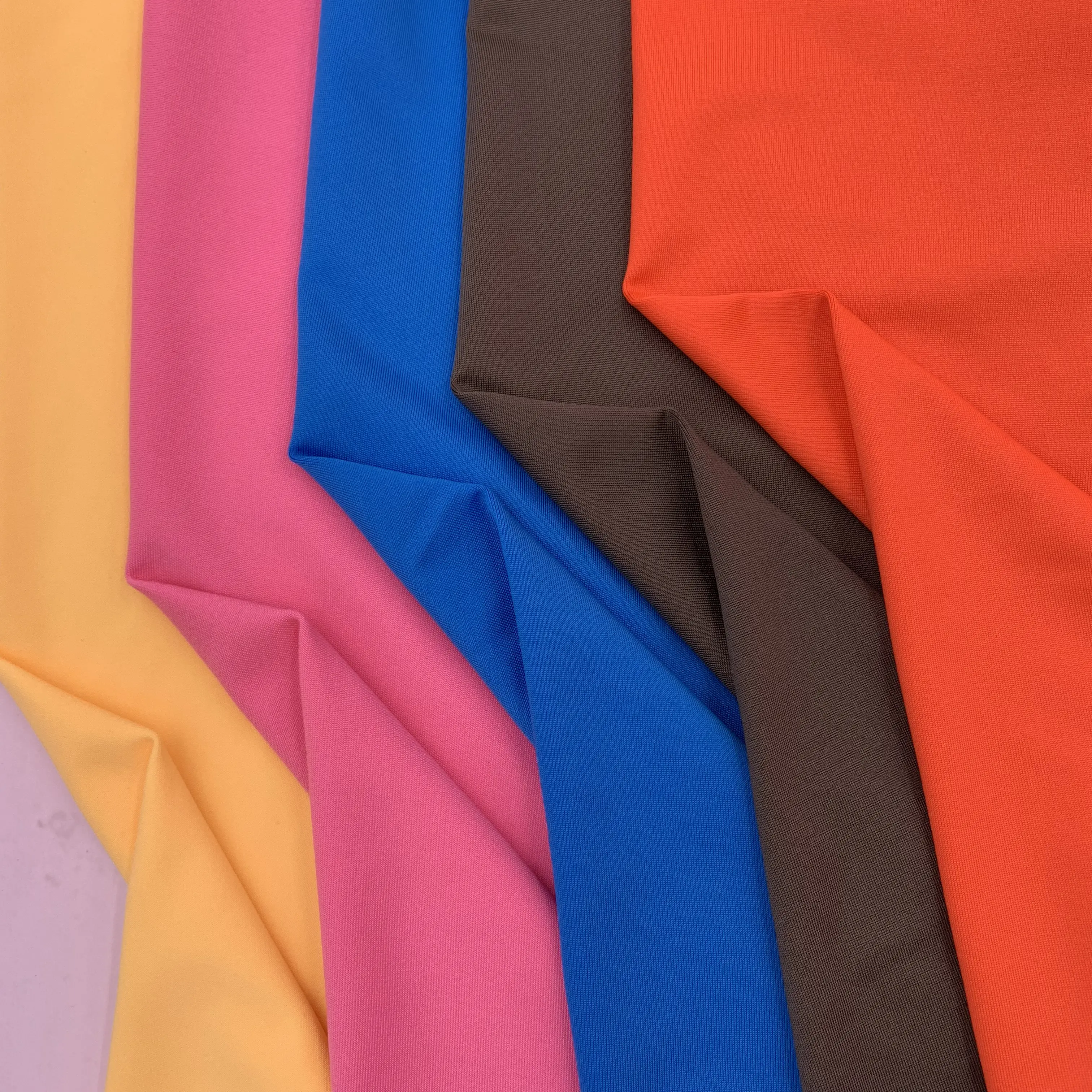 No1006 Polyester-Spandex Rajutan Jersey Susu Sutra Tie-Dye Pakaian Yoga Jaket Kasual Kain Peregangan Empat Arah