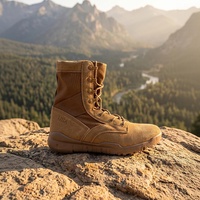 OLICOM Nouvelles bottes de randonnée pour hommes à bout rond, style américain, tactiques d'extérieur, antidérapantes, résistantes à l'usure, tactiques du désert