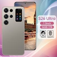 Téléphone portable S26 Ultra 5G version globale, déca-core, 108MP HD, débloqué, 16 Go + 1 To, Android 14, LTE CDMA, double SIM, prix de gros