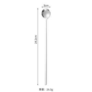 Modern Design 304 Stainless Steel <b>Small</b> Round Scoop Silver Seasoning <b>Spoon</b> for Home Kitchen Spice Jars for Party Measuring - Product Image 3