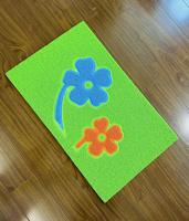 Tapis de porte avant de logo de bienvenue personnalisés antidérapants pour l'entrée à la maison