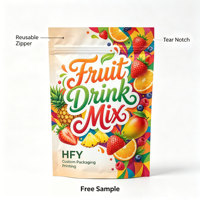 Sachets Doypack personnalisés pour fruits lyophilisés mélangés, sacs Mylar de qualité alimentaire, sacs en plastique imprimés sur mesure pour snacks