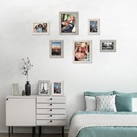 Marco DE FOTOS Hecho de madera maciza de alta definición Pantalla de vidrio Imágenes Marco de madera Marco de fotos