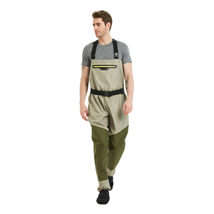 5 couches imperméable respirant poitrine <span class=keywords><strong>Waders</strong></span> confortable coulée pêche Wader vêtements de plein air pour la pêche et la chasse - Product Image 1