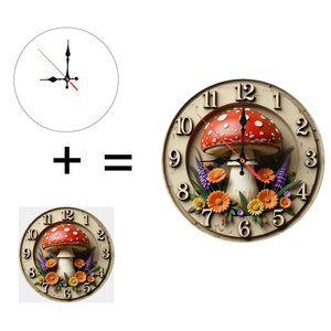 Round Wooden <b>Wall</b> <b>Clock</b> 25cm <b>Silent</b> Movement Home Office Minimalist Decor - Product Image 6